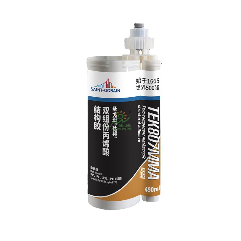 圣戈班双组份丙烯酸酯结构胶TEK807MMA-490ml-黄色&棕色